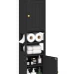 TidyHaven 39 H Small Bathroom Storage Cabinet