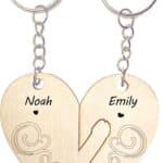 Personalized name Couple keychain