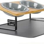 Upgraded Adjustable Height Cat Food Bowls Stand