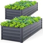 Ohuhu Metal Raised Garden Bed 2 Pack
