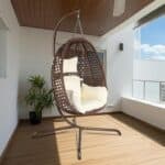 Rattan Hanging Egg Chair with Stand