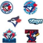 6 Pcs Blue Jays Historical Logos Shoes