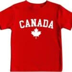 Kids Canada Shirts Canada Day Flag Short