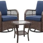 Outdoor Swivel Rocker Patio Chairs Set of