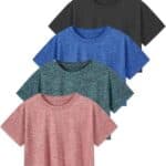 Ullnoy Women’s Dry Fit Crop TShirts Cropped