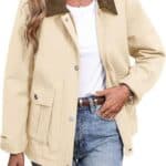 ELLEVEN Padded Barn Jackets for Women Oversized