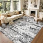 8×10 Area Rugs Abstract Washable Living Room